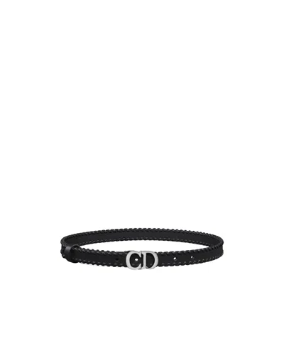 Dior Logo Belt In Black