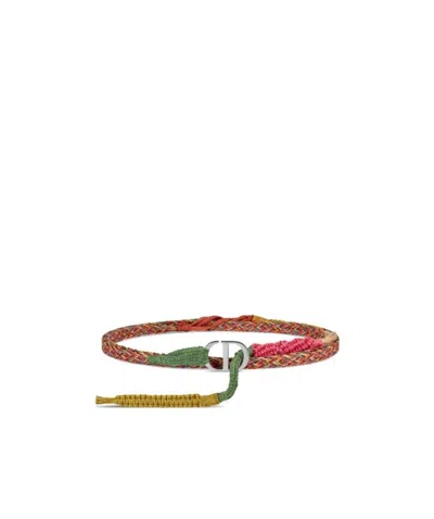 Dior Logo Belt In Brown
