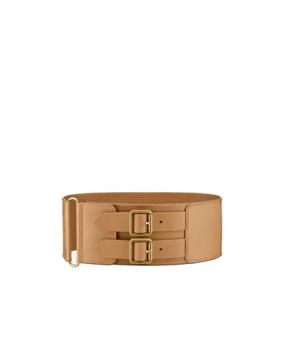 Dior Logo Belt In Brown