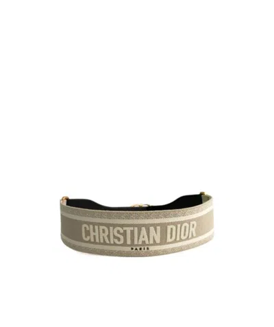 Dior Logo Belt In Nude