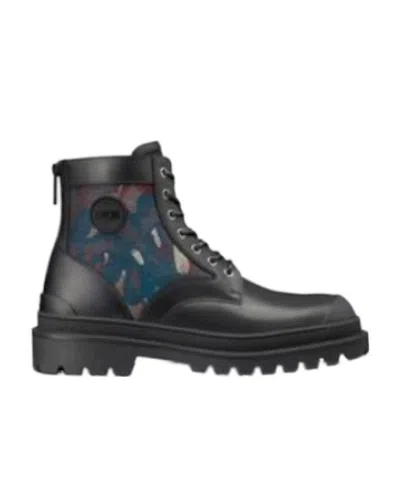 Dior Logo Boots In Black