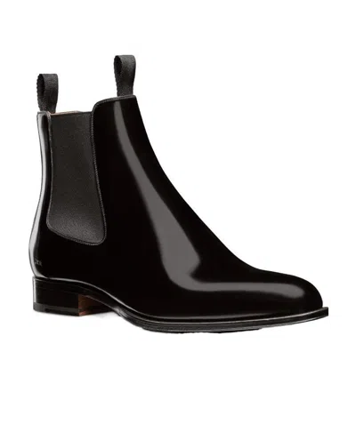 Dior Logo Boots In Black