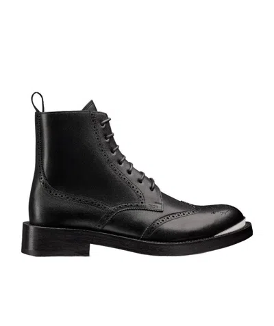 Dior Logo Boots In Black