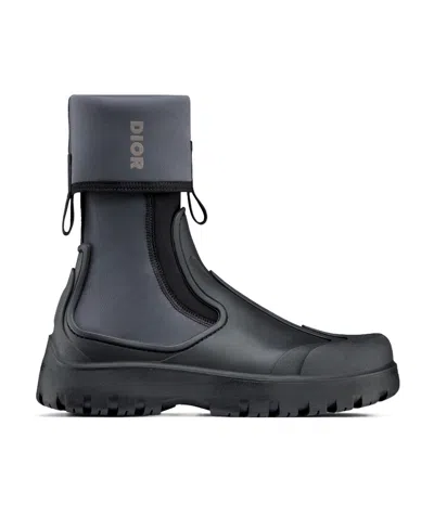 Dior Logo Boots In Black