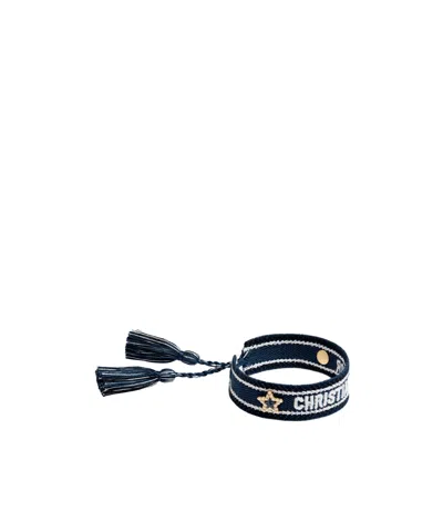 Dior Logo Bracelet In Black