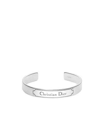 Dior Logo Bracelet In Silver