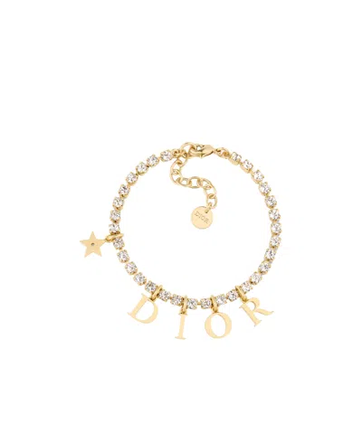 Dior Logo Bracelet In Yellow