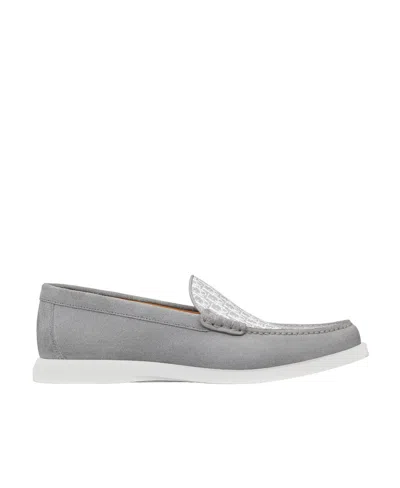Dior Logo Business Casual Shoes In Gray