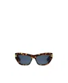 Dior Logo Butterfly Sunglasses In Brown
