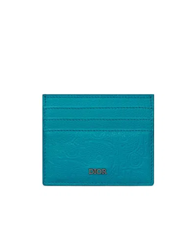 Dior Logo Card Pack In Green