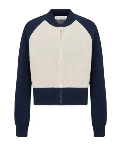 Dior Logo Cardigan In Black