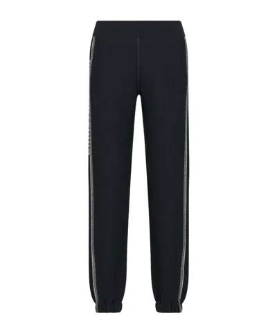 Dior Logo Cashmere Sweatpants In Black