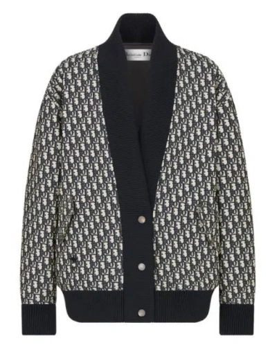 Dior Logo Casual Jacket In Black