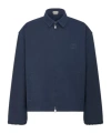 Dior Logo Casual Jacket In Blue