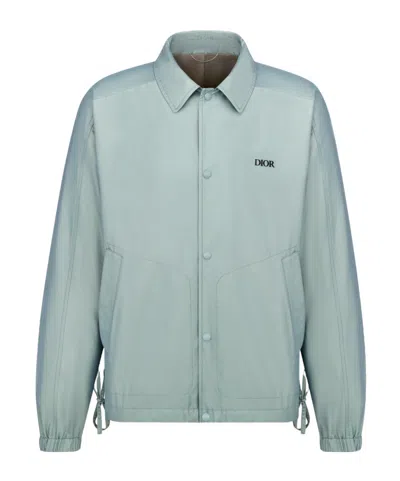 Dior Logo Casual Jacket In Gray