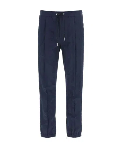 Dior Logo Casual Pants In Blue