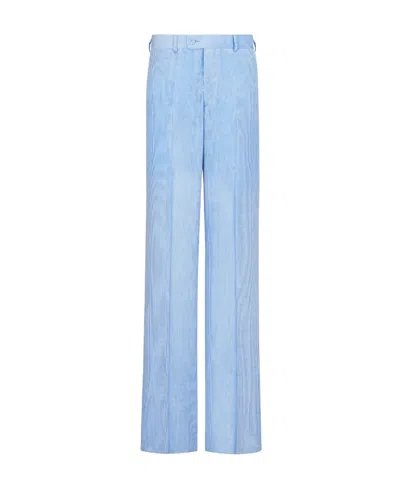 Dior Logo Casual Pants In Blue