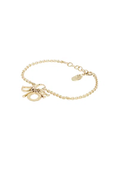 Dior Logo Chain Bracelet In Gold