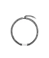 Dior '' Chain Link Necklace In Black