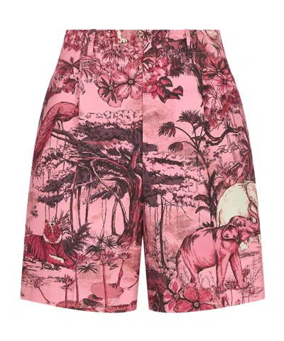 Dior Logo Detail Shorts In Pink
