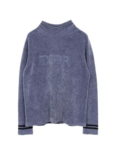 Pre-owned Dior Logo-detail Sweater In Blue
