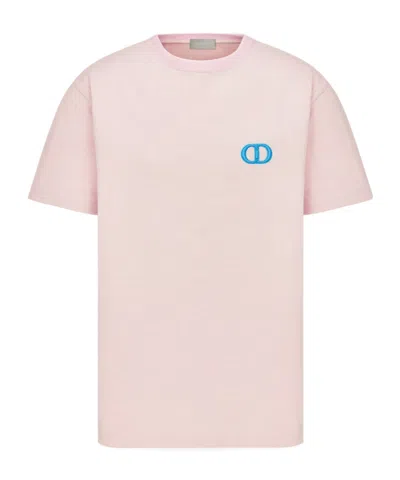 Dior Logo Detail T-shirt In Pink