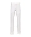Dior Logo Details Cashmere Sweatpants In White