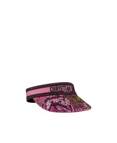 Dior Logo Details Hat In Red
