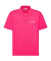 Dior Logo Details Polo Shirt In Pink