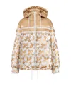 Dior Logo Down Jacket In Golden