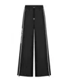 Dior Logo Elastic Waist Casual Pants In Black