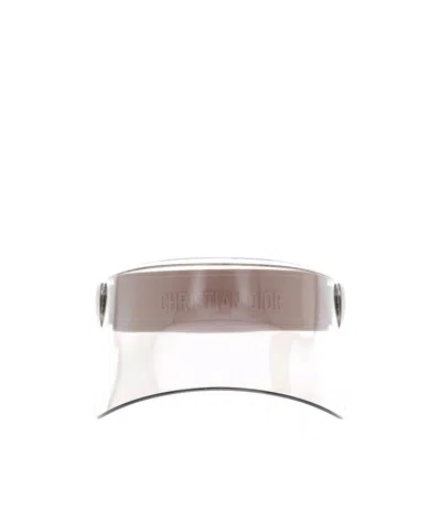 Dior Logo Embossed Hat In White