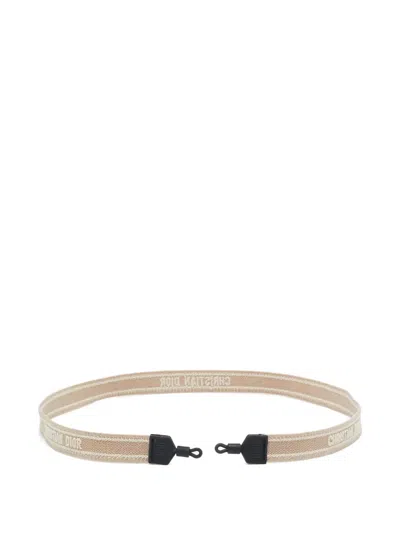Pre-owned Dior Logo-embroidered Strap