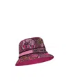 Dior D-bobby Toiledejouyvoyage Small Brim Bucket Hat In Red