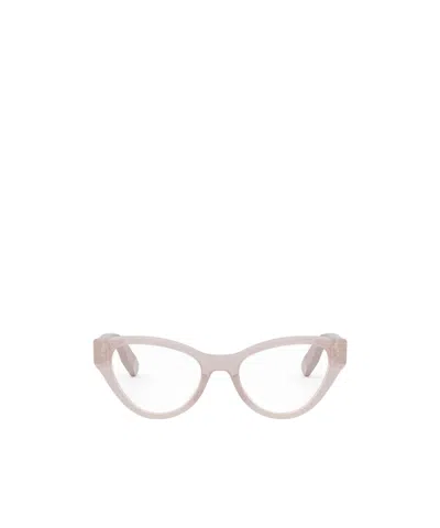 Dior Logo Flat Mirror In Pink