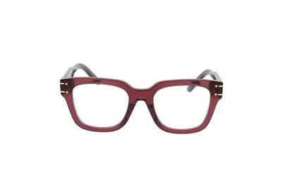 Dior Logo Flat Mirror In Red