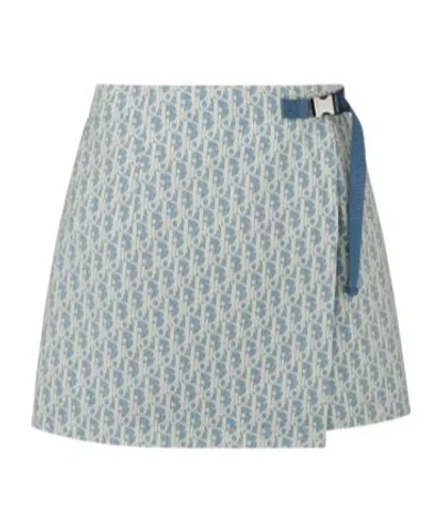 Dior Logo Graphic Shorts In Gray