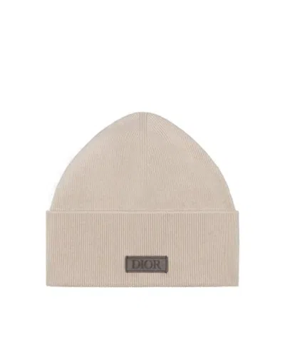 Dior Logo Hat In Nude