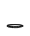 Dior Logo Jacquard Belt In Black
