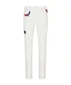 Dior Kennyscharf Patches Jeans Men In White