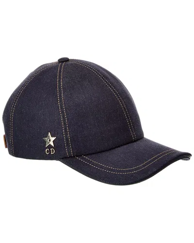 Dior Logo Leather-trim Cap