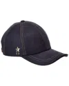 Dior Logo Leather-trim Cap In Black