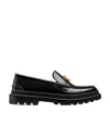 Dior Logo Loafers In Black