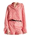 Dior Logo Long-sleeved Shirt In Pink