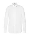 Dior Logo Long-sleeved Shirt In White