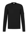 Dior Logo Long-sleeved Sweater In Black