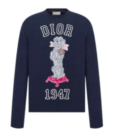 Dior Logo Long-sleeved T-shirt In Black