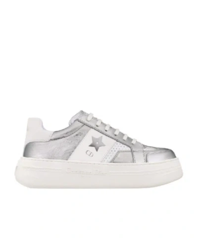 Dior Logo Low-cut Casual Shoes In White