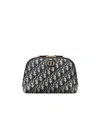 Dior Logo Makeup Bag In Black