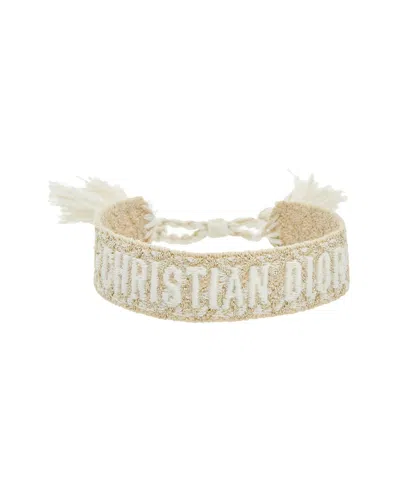 Dior Logo Metal Bracelet In Neutral
